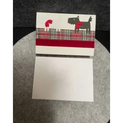 Wunderschöne Karte, Handarbeit mit Umschlag, Motiv: Terrier, Hund