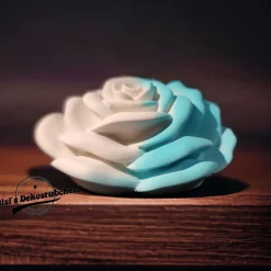 Wunderschöne Keramik Rose in Pastellfarben