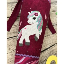 wunderschöne Schultüte Zuckertüte in Beere Tönen mit Einhorn Motiv