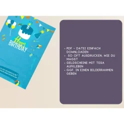 Wunscherfüller | Geldgeschenk für Kinder | Geburtstag | digitaler Download | PDF DIN A4 zum Ausdrucken | Geschenkidee Ki