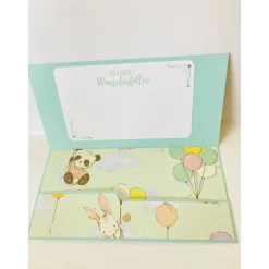 Wunscherfüller Geldkarte Gutscheinkarte - Geburt Baby Taufe UniKat Handarbeit Stampin'Up