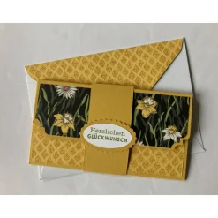 Wunscherfüller Geldkarte Geburtstag Gutscheinkarte - Kinder Blumen Tiere Katze Meerschweinchen UniKat Handarbeit