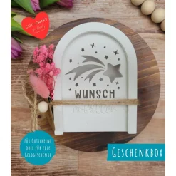 Wunscherfüller Geschenkset Geburtstag, Mitbringsel, Gutscheinbox, Verpackung Geldgeschenk Happy Birthday Verpackung