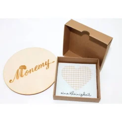 Wunscherfüller mit Herz - handgemachte Geschenkverpackung aus Filz / Geldgeschenk / Gutschein Geschenk