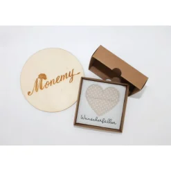 Wunscherfüller mit Herz - handgemachte Geschenkverpackung aus Filz / Geldgeschenk / Gutschein Geschenk