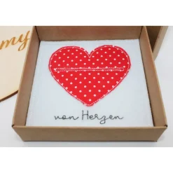 Wunscherfüller mit Herz – handgemachte Geschenkverpackung aus Filz / Geldgeschenk / Gutschein Geschenk