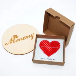 Wunscherfüller mit Herz – handgemachte Geschenkverpackung aus Filz / Geldgeschenk / Gutschein Geschenk