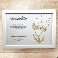 Wunscherfüller Pusteblume, Geldgeschenk für jeden Anlass personalisiert