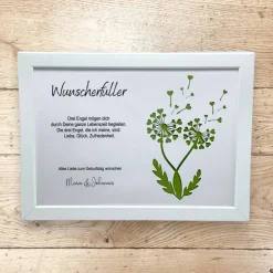 Wunscherfüller Pusteblume, Geldgeschenk für jeden Anlass personalisiert