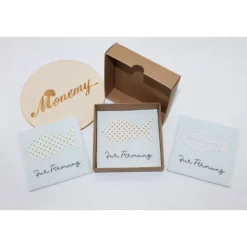 Wunscherfüller zur Firmung - Filzverpackung mit Fisch für Geld oder Gutschein - handgemacht mit Stickerei & Box