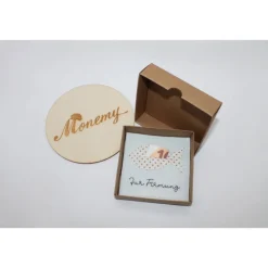 Wunscherfüller zur Firmung - Filzverpackung mit Fisch für Geld oder Gutschein - handgemacht mit Stickerei & Box