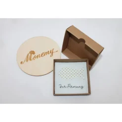 Wunscherfüller zur Firmung - Filzverpackung mit Fisch für Geld oder Gutschein - handgemacht mit Stickerei & Box