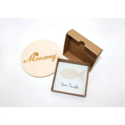 Wunscherfüller zur Taufe  aus weißem Filz mit Fisch-Applikation - Geldgeschenk oder Gutscheinverpackung in Geschenkbox