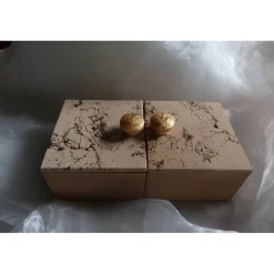 X MAS  Weihnachtlicher Schriftzug aus Beton - Buchstaben + Stern in wunderschöner Holzkiste