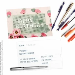 20x moderne Glückwunschkarten (DIN A6)