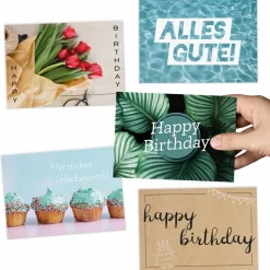 20x moderne Glückwunschkarten (DIN A6)
