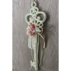 XL Deko Schlüssel mit Trockenblumen zur Hochzeit oder zum Einzug