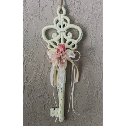 XL Deko Schlüssel mit Trockenblumen zur Hochzeit oder zum Einzug