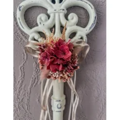 XL Deko Schlüssel mit Trockenblumen zur Hochzeit oder zum Einzug