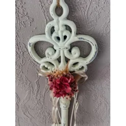 XL Deko Schlüssel mit Trockenblumen zur Hochzeit oder zum Einzug