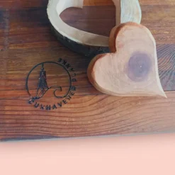 XL Servierbrett aus Massivholz, nachhaltig gefertigte Cuxhavener Planke