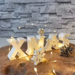 Xmas Buchstaben aus Raysin – Handgefertigte Weihnachtsdeko mit Elchmotiv