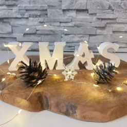 Xmas Buchstaben aus Raysin – Handgefertigte Weihnachtsdeko mit Elchmotiv