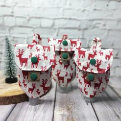 X-Mas Desinfektionsmittel / Handgel - Tasche RUDOLF REINDEER - verstellbar & praktisch