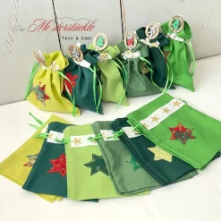 XXL Adventskalender Säckchen 2023 selber füllen Geschenkbeutel handgefertigt