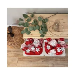 XXL Adventskalender zum Befüllen, Adventskalender mit großen Säckchen, Adventskalender für die ganze Familie