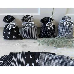 XXL Adventskalender zum Befüllen, Adventskalender mit großen Säckchen, Adventskalender für die ganze Familie