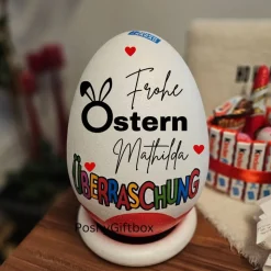 XXL Überraschungsei,Personalisiert/Überraschungsei Geschenk Ostern/Ostereier/XXL Osterei/Osternest /Ü-ei /Osterkörbchen