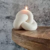 XXL Knotenkerze - Stylisch und Ästhetisch I Handgefertigte I Sojawachskerze I Geschenkidee I Wohnkultur