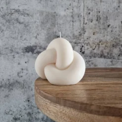 XXL Knotenkerze - Stylisch und Ästhetisch I Handgefertigte I Sojawachskerze I Geschenkidee I Wohnkultur