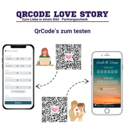 You are my valentine | Personalisiertes QrCode Bild | Valentinstag | Eure Liebe in einem Bild