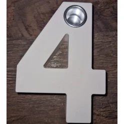 Zahlen 0-9 in weiß - Pastelltöne möglich