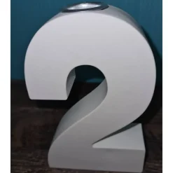 Zahlen 0-9 in weiß - Pastelltöne möglich