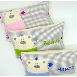 Zahnfeekissen mit Täschchen - Namenskissen Kuschelkissen Kindergartenkissen Geburtsgeschenk