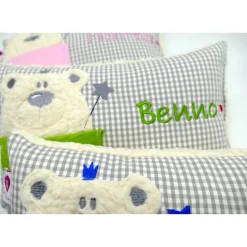 Zahnfeekissen mit Täschchen - Namenskissen Kuschelkissen Kindergartenkissen Geburtsgeschenk