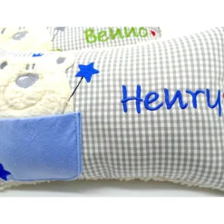 Zahnfeekissen mit Täschchen - Namenskissen Kuschelkissen Kindergartenkissen Geburtsgeschenk