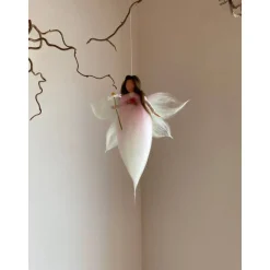 zarte Gänseblümchenfee, Filzfee Frühling, Geschenk zur Taufe