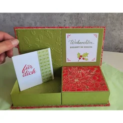 Zauberbox zu Weihnachten, Geldgeschenk, Überraschungen, besondere Verpackung,