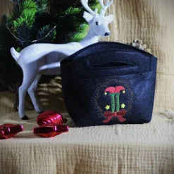 Zauberhafte Filz-Geschenktaschen für die Weihnachtszeit – liebevoll genäht und bestickt, auch personalisierbar