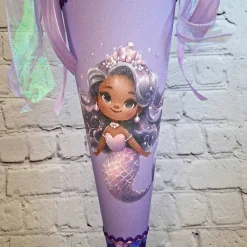 Zauberhafte Meerjungfrau Schultüte (70 cm) – personalisierbar mit Namen