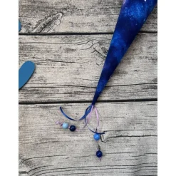 zauberhafte Schultüte / Zuckertüte in Blau Flieder mit Wal Orca Meer Ozean