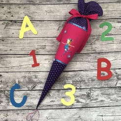 zauberhafte Schultüte Blumen Fee und Perlen