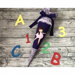 zauberhafte Schultüte mit Ballerina und Spitze