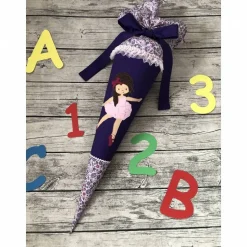 zauberhafte Schultüte mit Ballerina und Spitze