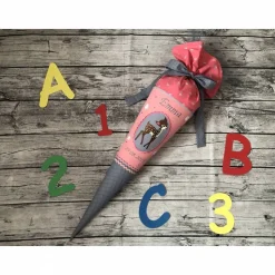 zauberhafte Schultüte Zuckertüte aus Stoff UNIKAT nach WUNSCH