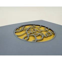 „Zeit für Dich“ Karte gelasert